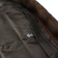 SAGA MINK サガミンク 毛皮コート ステンカラーコート ミンク ブラウン系 表記サイズ 11【本物保証】【中古】