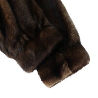 SAGA MINK サガミンク 毛皮コート ステンカラーコート ミンク ブラウン系 表記サイズ 11【本物保証】【中古】