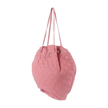 超美品 CHANEL シャネル グランドショッピング マトラッセ ショルダーバッグ A66242 マットキャビアスキン ピンク ココマーク 希少 レア品【本物保証】【中古】