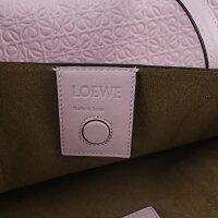 超美品 LOEWE ロエベ アナグラム Tショッパー トートバッグ レザー ピンク【本物保証】【中古】
