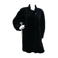 美品 EMBA エンバ Junko Yamamoto その他アウター AA159-19 シェアードミンク ミッドナイトブルー ロングコート 表記サイズ 11【本物保証】【中古】
