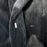 美品 EMBA エンバ Junko Yamamoto その他アウター AA159-19 シェアードミンク ミッドナイトブルー ロングコート 表記サイズ 11【本物保証】【中古】