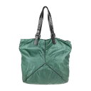 BOTTEGAVENETA ボッテガヴェネタ スピンネーカー ショルダーバッグ 244898 ナイロン レザー グリーン ブラック トートバッグ【本物保証】【中...