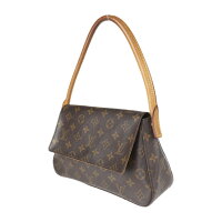LOUIS VUITTON ルイ ヴィトン モノグラム ショルダーバッグ M51147 モノグラムキャンバス ブラウン ミニルーピング【本物保証】【中古】