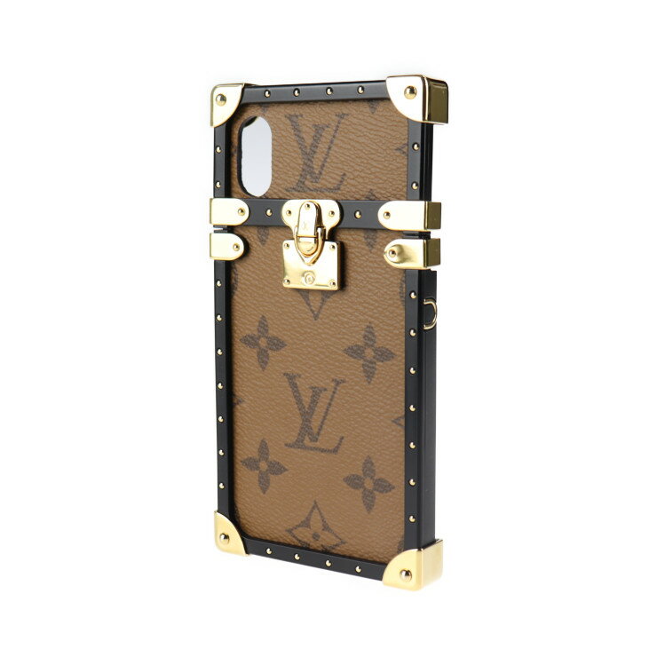 超美品 LOUIS VUITTON ルイ ヴィトン アイトランク iPhone X & XS モノグラム・リバース スマホケース その他小物 M62619 モノグラム・リバースキャンバス ブラウン ネックストラップ ショルダーストラップ ビトン【本物保証】【中古】