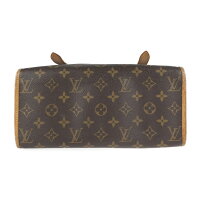 LOUIS VUITTON ルイ ヴィトン ポパンクール モノグラム ハンドバッグ M40007 PVC レザー ブラウン【本物保証】【中古】