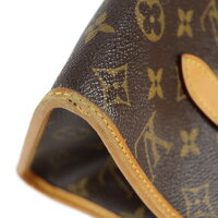 LOUIS VUITTON ルイ ヴィトン ポパンクール モノグラム ハンドバッグ M40007 PVC レザー ブラウン【本物保証】【中古】