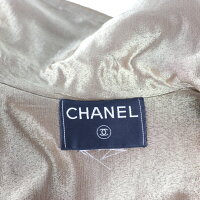 美品 CHANEL シャネル ステンカラーコート 99A P13729W02545 B1340 ラムスキン キャメル ゴールド ロングコート 表記サイズ 40【本物保証】【中古】