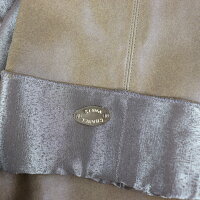 美品 CHANEL シャネル ステンカラーコート 99A P13729W02545 B1340 ラムスキン キャメル ゴールド ロングコート 表記サイズ 40【本物保証】【中古】