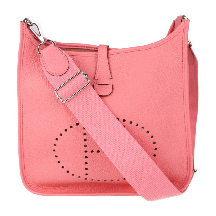 新品未使用展示品 HERMES エルメス PM エブリン3 ショルダーバッグ トリヨンクレマンス ROSE AZALEE Y刻印【本物保証】【中古】