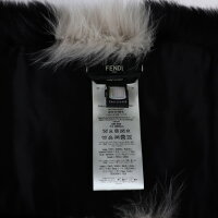 超美品 FENDI フェンディ マフラー FNL139 A1JG F11D3 フォックス レザー ベージュ ブラック ティペット ベルト付き【本物保証】【中古】
