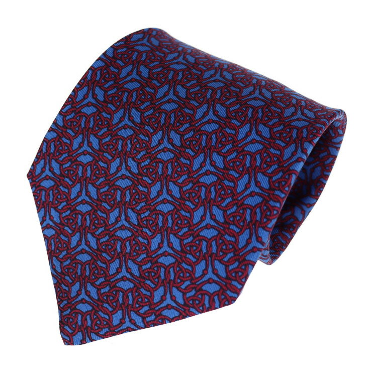 新品未使用展示品 HERMES エルメス ネクタイ 7355 PA シルク ブルー ボルドー 小物 アパレル 小物【本物保証】【中古】のサムネイル