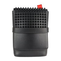 超美品 Christian Louboutin クリスチャンルブタン Benech Reporter ショルダーバッグ 1165000 レザー ブラック【本物保証】【中古】