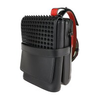 超美品 Christian Louboutin クリスチャンルブタン Benech Reporter ショルダーバッグ 1165000 レザー ブラック【本物保証】【中古】