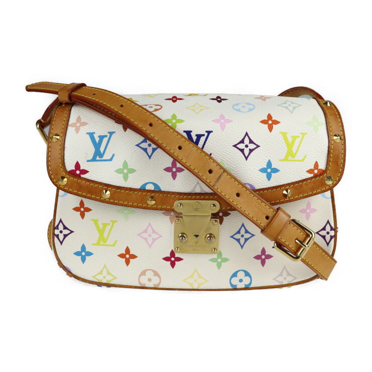 LOUIS VUITTON ルイ ヴィトン ソローニュ モノグラムマルチカラー ショルダーバッグ M92661 PVC レザー ブロン マルチカラー ビトン【本物保証】【中古】