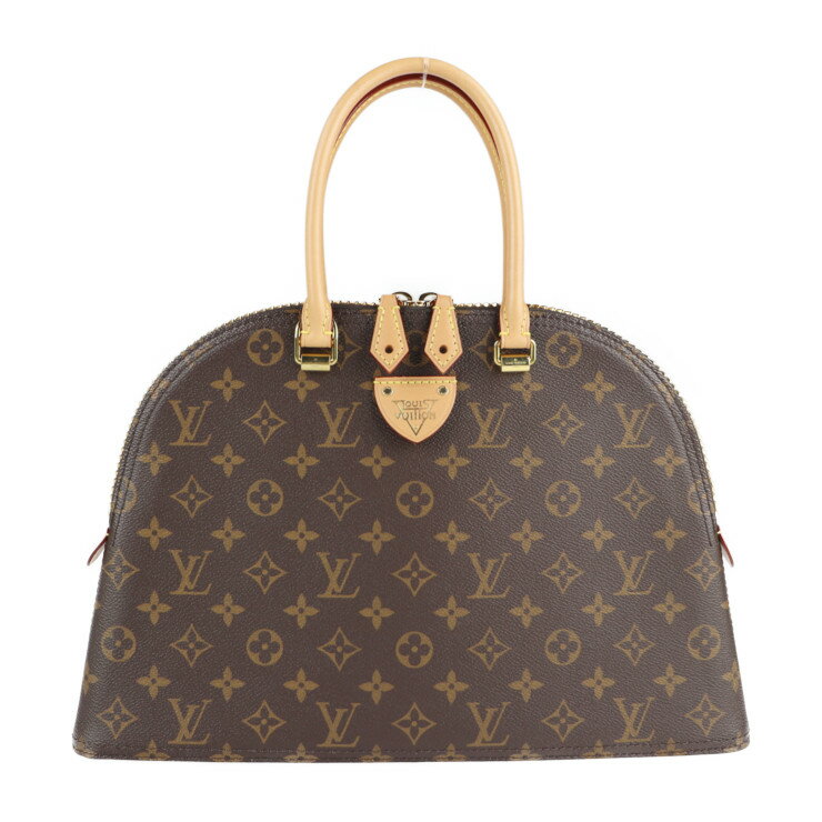 超美品 LOUIS VUITTON ルイ ヴィトン LVムーンアルマ ハンドバッグ M44961 モノグラムキャンバス レザー ブラウン 2WAY ショルダー トート ビトン【本物保証】【中古】