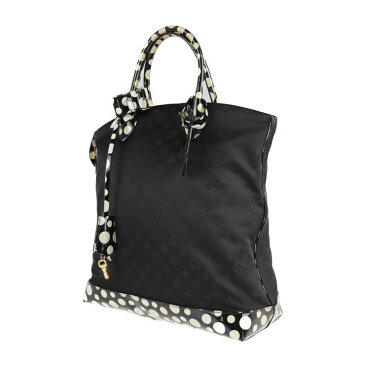 LOUIS VUITTON ルイ ヴィトン ロックイットMM ヴェルニ 草間彌生 ハンドバッグ M40682 ヴェルニ ナイロン ノワール【本物保証】【中古】