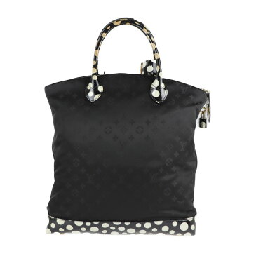 LOUIS VUITTON ルイ ヴィトン ロックイットMM ヴェルニ 草間彌生 ハンドバッグ M40682 ヴェルニ ナイロン ノワール【本物保証】【中古】