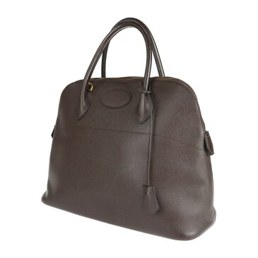 HERMES エルメス ボリード 37 ハンドバッグ クシュベル ダークブラウン系 〇W刻印【本物保証】【中古】