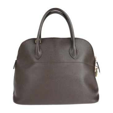 HERMES エルメス ボリード 37 ハンドバッグ クシュベル ダークブラウン系 〇W刻印【本物保証】【中古】