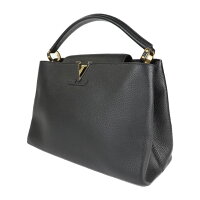 美品 LOUIS VUITTON ルイ ヴィトン カプシーヌMM ハンドバッグ M48864 トリヨンレザー ノワール トートバッグ【本物保証】【中古】