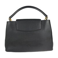 美品 LOUIS VUITTON ルイ ヴィトン カプシーヌMM ハンドバッグ M48864 トリヨンレザー ノワール トートバッグ【本物保証】【中古】
