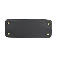 美品 LOUIS VUITTON ルイ ヴィトン カプシーヌMM ハンドバッグ M48864 トリヨンレザー ノワール トートバッグ【本物保証】【中古】
