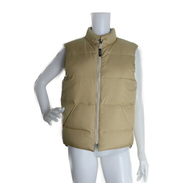 美品 BURBERRY バーバリー ダウンベスト BY228-782 ポリエステル ナイロン ダウン80% フェザー20% ベージュ リバーシブル チェック柄 表記サイズ 160A【本物保証】【中古】