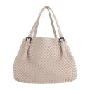 BOTTEGAVENETA ボッテガヴェネタ ナッパ ミディアム チェスタバッグ トートバッグ 337260 レザー ピンク イントレチャート【本物保証】【中古】