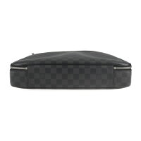 LOUIS VUITTON ルイ ヴィトン スティーブ ダミエ グラフィット ビジネスバッグ N58030 PVC レザー グレー ブラック 2WAY ブリーフケース PCケース【本物保証】【中古】
