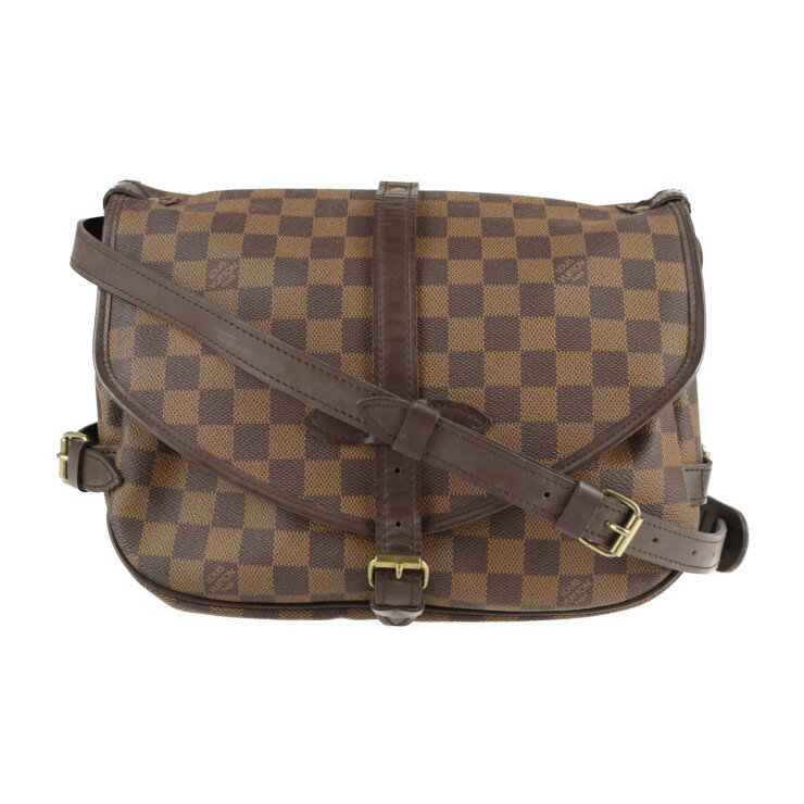 LOUIS VUITTON ルイ ヴィトン ソミュール30 ショルダーバッグ N48081 ダミエキャンバス エベヌ ゴールド金具 ビトン【本物保証】【中古】のサムネイル