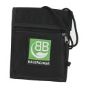 新品未使用展示品 BALENCIAGA バレンシアガ エクスプローラー ポーチ ショルダーバッグ 532298 キャンバス ブラック グリーン【本物保証】【中古】(4)