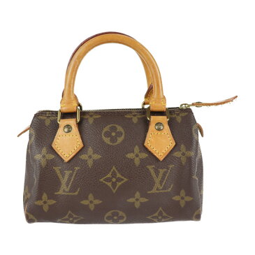 美品 LOUIS VUITTON ルイ ヴィトン ミニスピーディ ハンドバッグ M41534 モノグラムキャンバス レザー ブラウン ポーチバッグ ミニバッグ コンパクトバッグ ビトン【本物保証】【中古】