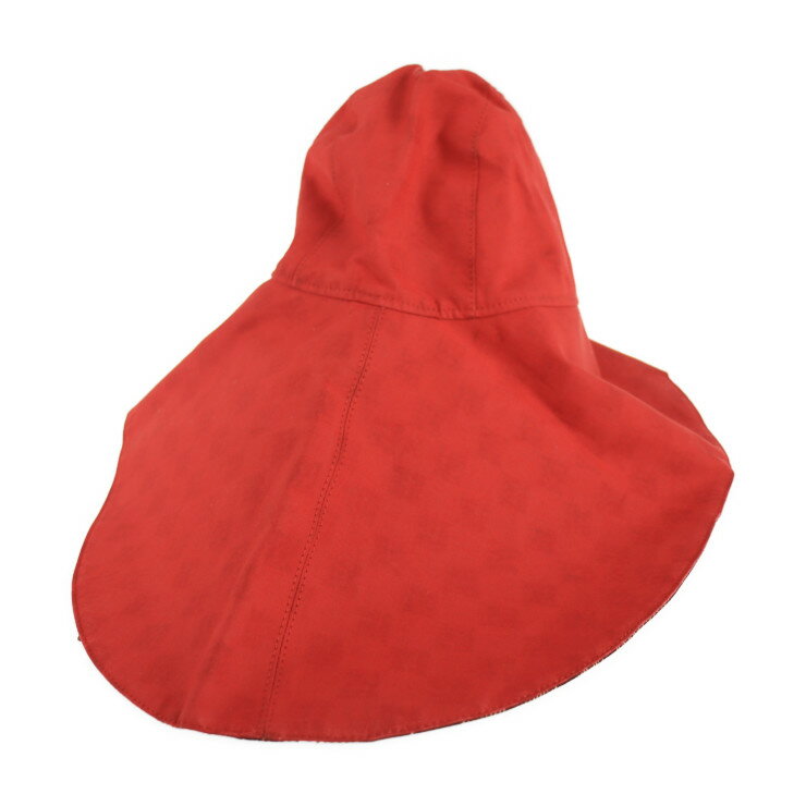 美品 LOUIS VUITTON ルイ ヴィトン ハット 表記サイズ L ダミエキャンバス レッド エベヌ 帽子 ビトン【本物保証】【中古】