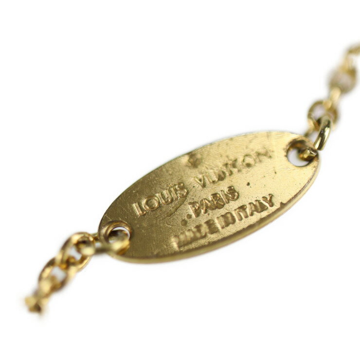 LOUISVUITTONルイヴィトンフラワーフルLVサークルブレスレットM68127メタルゴールドビトン【本物保証】【中古】