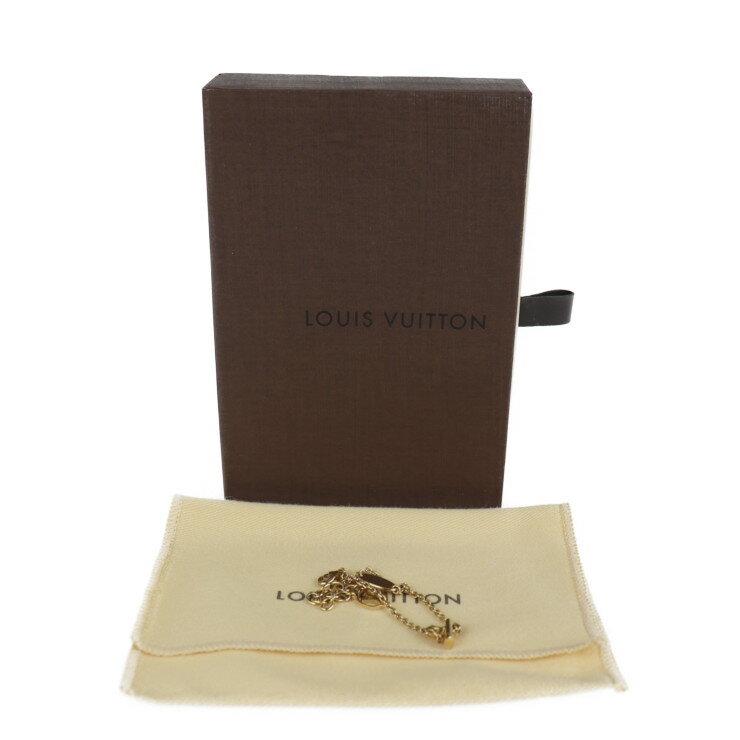 美品LOUISVUITTONルイヴィトンLVamp;MEYイニシャルブレスレットM67182メタルゴールドビトン【本物保証】【中古】