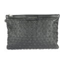 美品 JIMMY CHOO ジミーチュウ デレク DEREK セカンドバッグ DEREK EMG レザー ブラック スタースタッズ エンボス【本物保証】【中古】