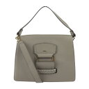 新品未使用展示品 Furla フルラ Rialto S リアルトS ハンドバッグ 942306 レザー ライトグレー ゴールド金具 2WAY ショルダーバッグ クロスボディ【本物保証】【中古】