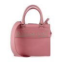 美品 BVLGARI ブルガリ ロゴ トート スモール ハンドバッグ 291221 カーフレザー ピンク系 ゴールド金具 2WAY ショルダーバッグ【本物保証】...