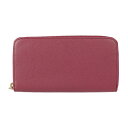 超美品 BVLGARI ブルガリ ブルガリブルガリ 長財布 286311 レザー HEATHER AMETHYST ピンク系 ゴールド金具 ラウンドファスナー【...