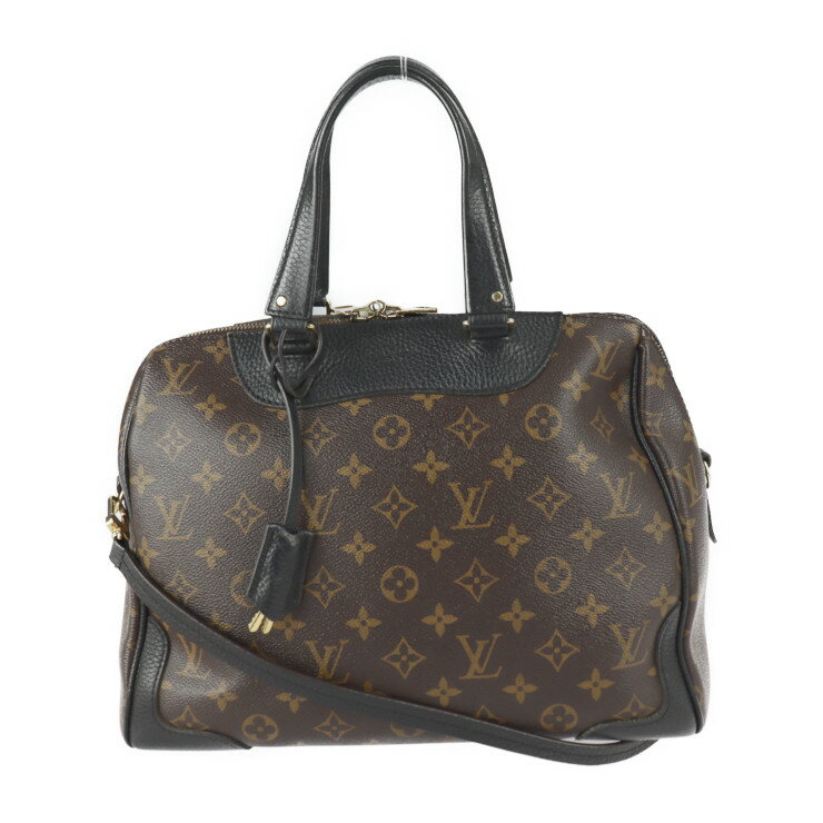 LOUIS VUITTON ルイ ヴィトン レティーロ モノグラム ハンドバッグ M50058 PVC レザー ブラウン ブラック ゴールド金具 2WAY ショルダーバッグ ボストンバッグ ビトン【本物保証】【中古】