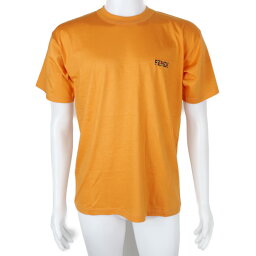 新古未使用展示品 FENDI フェンディ maglia 半袖Tシャツ 表記サイズ M コットン100％ オレンジ 半袖 カットソー ヴィンテージ 1990年代【本物保証】【中古】