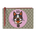 超美品 GUCCI グッチ BOSCO ボスコ GGスプリーム セカンドバッグ 506280 PVC レザー ベージュ×レッド マルチカラー ゴールド金具 リス...