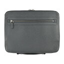 楽天3R boutique美品 LOUIS VUITTON ルイ ヴィトン ウラジミール タイガ ビジネスバッグ M32612 レザー アルドワーズ グレー系 シルバー金具 ラウンドファスナー ハンドバッグ 書籍バッグ セカンドバッグ ビトン【本物保証】【中古】