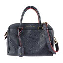 美品 LOUIS VUITTON ルイ ヴィトン スピーディ バンドリエール25 モノグラムアンプラント ハンドバッグ M43501 レザー マリーヌルージュ ...