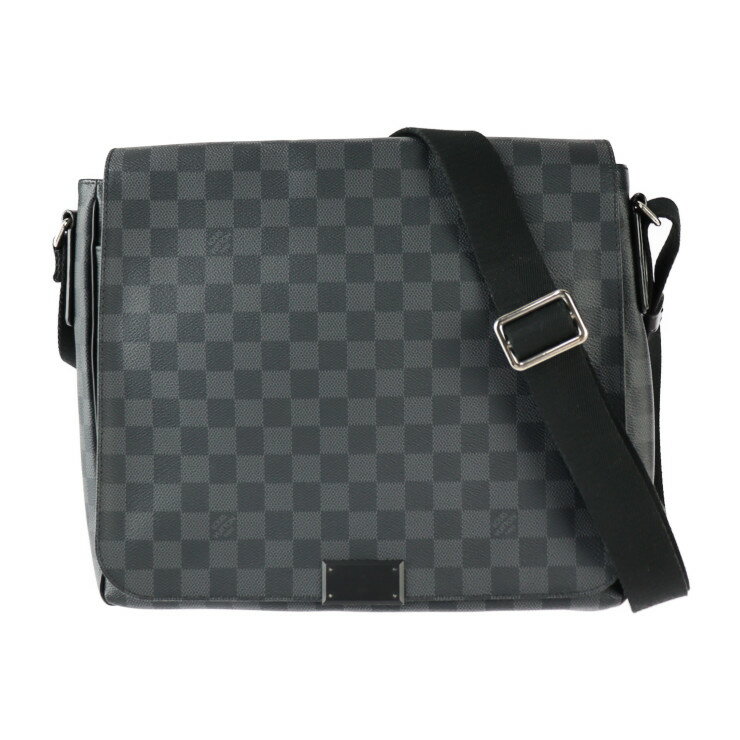 LOUIS VUITTON ルイ ヴィトン ディストリクトMM ダミエグラフィット ショルダーバッグ N41272 PVC レザ..