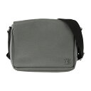 美品 LOUIS VUITTON ルイ ヴィトン ディストリクト PM NV3 タイガ メッセンジャーバッグ M30851 レザー グラシエ グレー シルバー金...