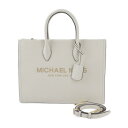 新古未使用展示品 Michael Kors マイケルコース MD EW TOTE トートバッグ MIRELLA ミレラ ハンドバッグ 35S2G7ZT7L レザー クリーム系 ゴールド金具 2WAY ショルダーバッグ【本物保証】【中古】