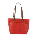 新品未使用展示品 Michael Kors マイケルコース ジェット セット トラベル ミディアム トートバッグ 35F3GTVT3V レザー レッド系 ブラウン系 ゴールド金具 ダブルポケット ショルダーバッグ【本物保証】【中古】(4)