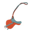 超美品 HERMES エルメス パドック セル その他小物 - ヴォースイフト オレンジポピー ブルーサンシール バッグチャーム 鞍モチーフ【本物保証】【中古】